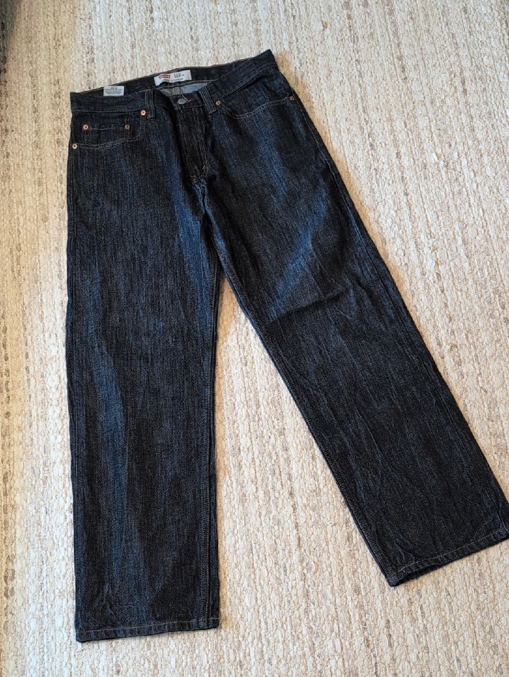 Levi's Men's Dark Wash Loose Straight-Leg Jeans - Dark Wash 33x34